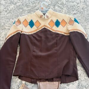 Youth Large. Vintage Western Horsemanship Shirt. Early 90s